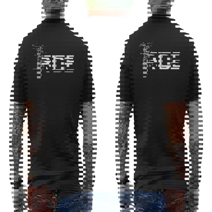 Motorcycle Apparel Ride Motorcycle Men's Back Print T-shirt