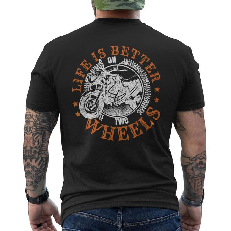 Motorcycle Biker Pride Motorcyclist Bike Rider  Mens Back Print T-shirt