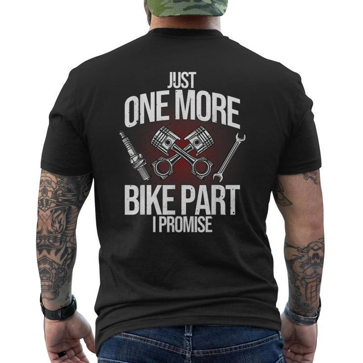 Motorcycle Mechanic Men Cool One More Bike Part Men's Back Print T-shirt