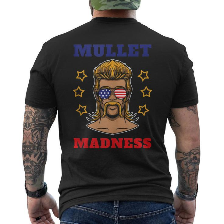 Mullet Madness - Mullet Pride Funny Redneck Mullet  Mens Back Print T-shirt