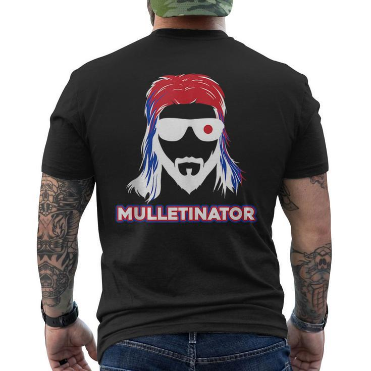 Mulletinator - Mullet Pride Funny Redneck  Mens Back Print T-shirt