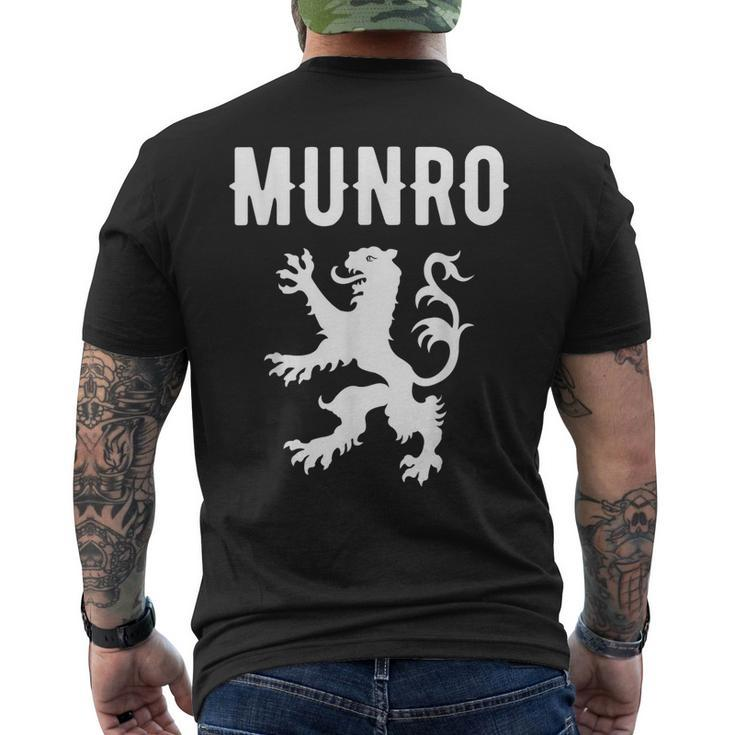 Munro Clan Scottish Family Name Scotland Heraldry Mens Back Print T-shirt