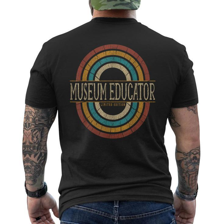 Museum Educator Vintage Retro Men's T-shirt Back Print