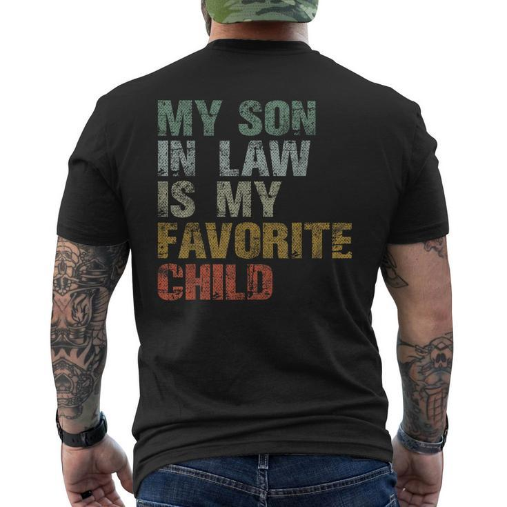 My Son In Law Is My Favorite Child Boy Dad Gift Father Day  Mens Back Print T-shirt