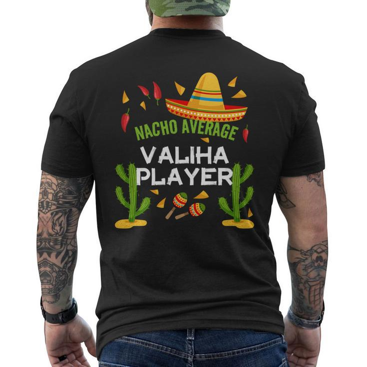 Nacho Average Valiha Player Cinco De Mayo Men's T-shirt Back Print