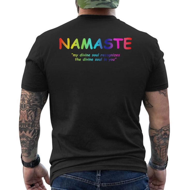 Namaste Personal Development Men's T-shirt Back Print