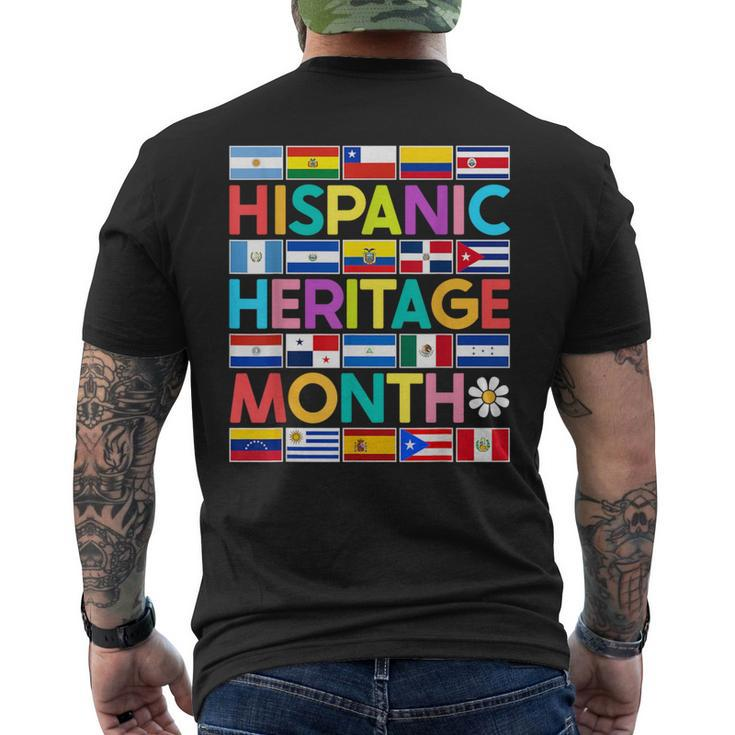 National Hispanic Heritage Month Mes De La Herencia Hispana Men's T-shirt Back Print