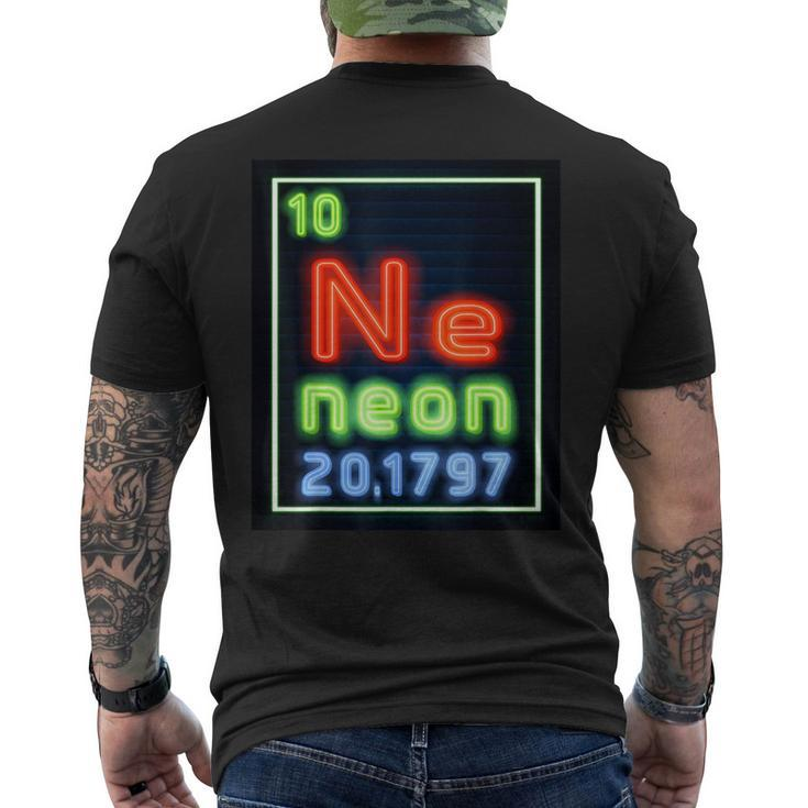 Neon Element Of The Chemistry Periodic Table Science Nerds Men's T-shirt Back Print