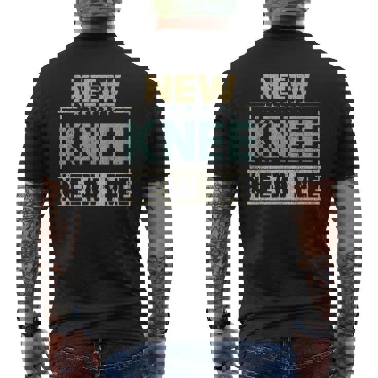 New Knee New Me Knee Replacement Surgery Recovery Mens Back Print T-shirt