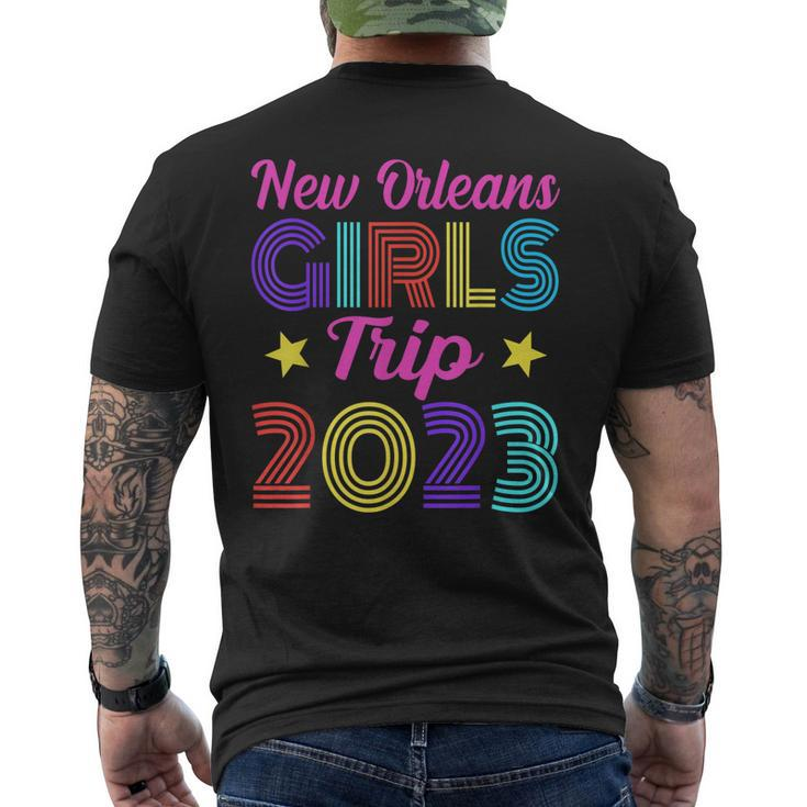 New Orleans Girls Trip 2023 Bachelorette Party Bride Squad Men's Back Print T-shirt