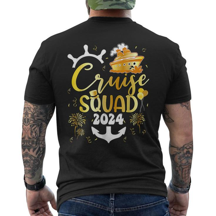 New Year Cruise Squad 2024 Nye Party Family Vacation Trip Men's T-shirt Back Print