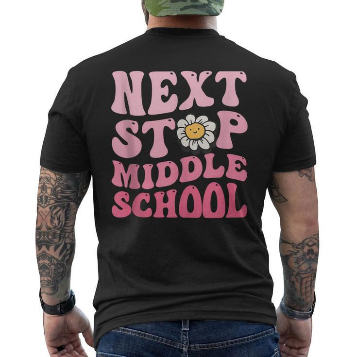 Next Stop Middle School 2023 Last Day Of School Men's Back Print T-shirt