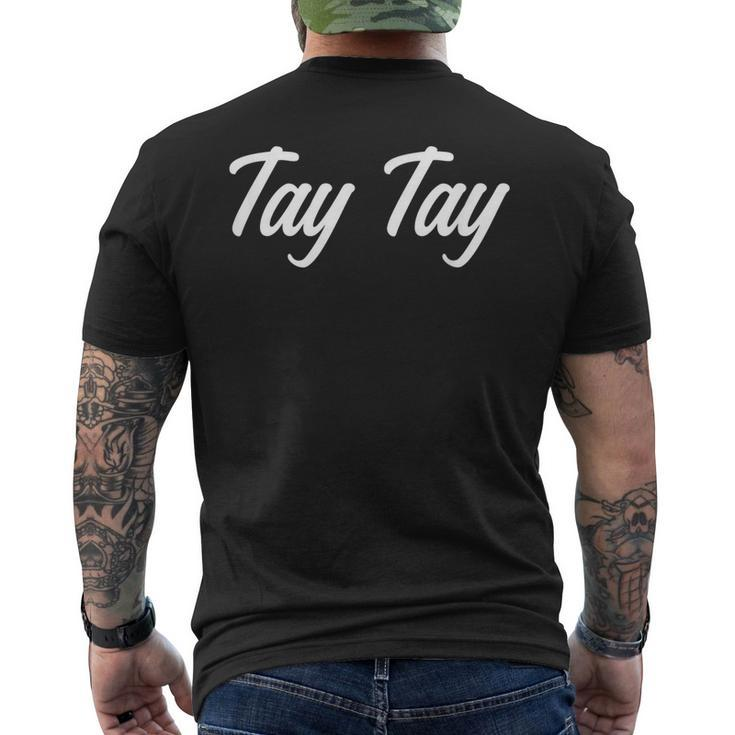 Nickname Tay Tay Taylor Script First Name Men's Back Print T-shirt