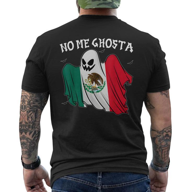 No Me Ghosta Mexican Halloween Ghost Fun Men's T-shirt Back Print
