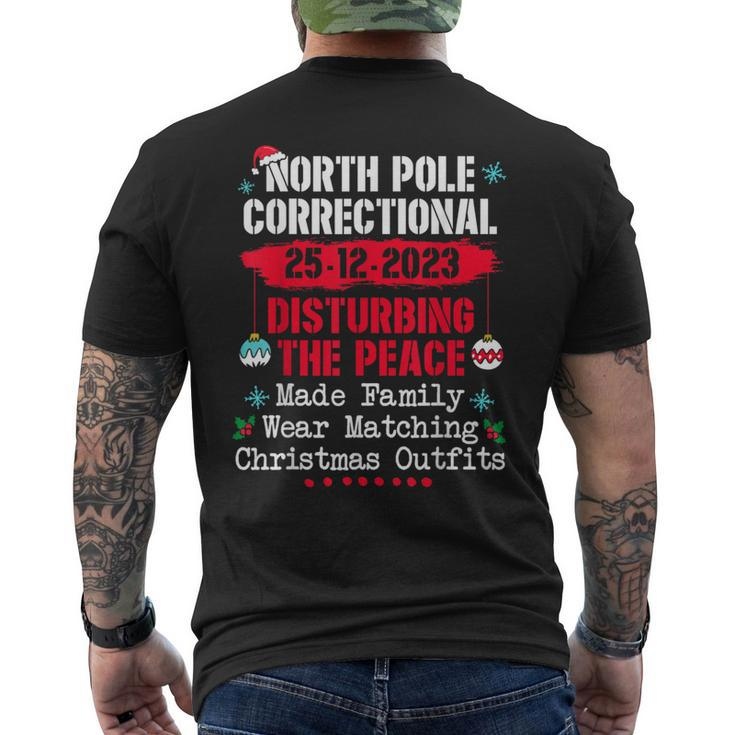North Pole Correctional Disturbing Peace Wear Matching Men's T-shirt Back Print