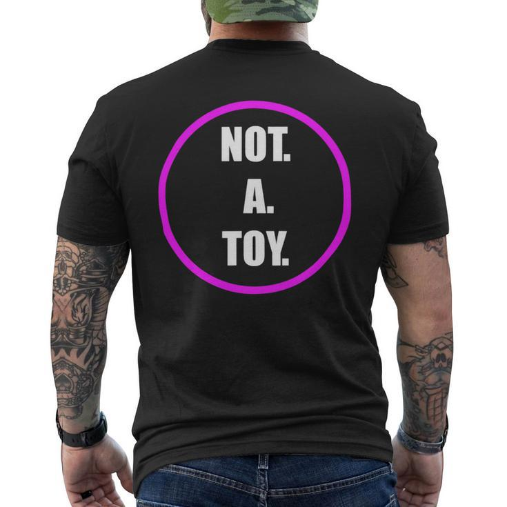 Not A Toy Fitness Hula Hoop Girl Mens Back Print T-shirt