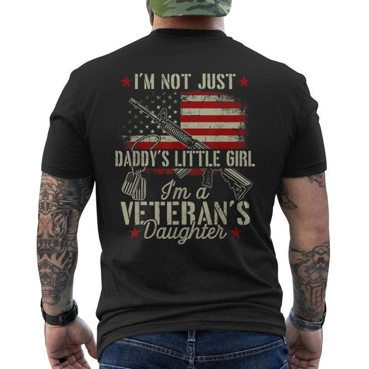 Im Not Just Daddys Little Girl Veterans Daughter Army Dad Men's Back Print T-shirt