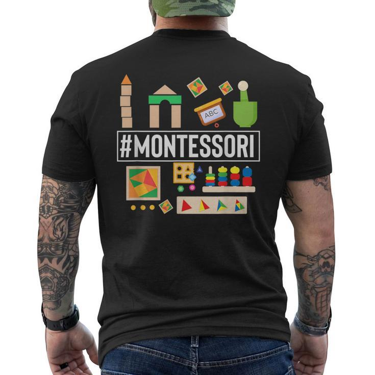 Novelty Montessori Studying Learning Schooling Accessories Men's T-shirt Back Print