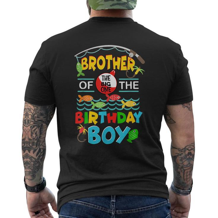 O Fish Ally One Birthday Outfit Brother Of The Birthday Boy  Mens Back Print T-shirt