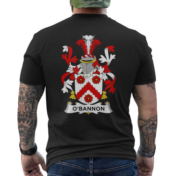 O'bannon Coat Of Arms Family Crest Men's T-shirt Back Print
