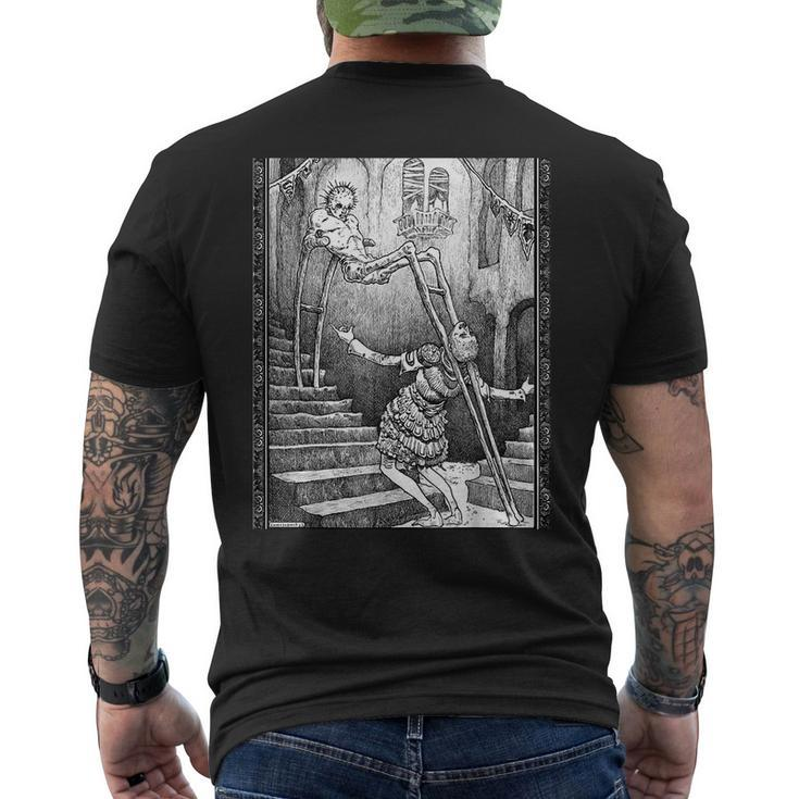Occult Gothic Dark Aesthetic Satanic Macabre Horror Emo Goth Men's T-shirt Back Print