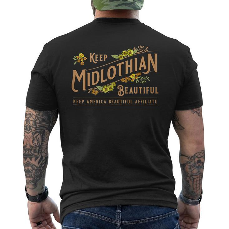 Official Keep Midlothian Beautiful Men's T-shirt Back Print