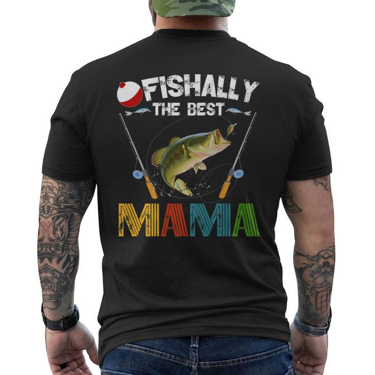 Ofishally The Best Mama Fishing Rod Mommy  For Women Men's Back Print T-shirt