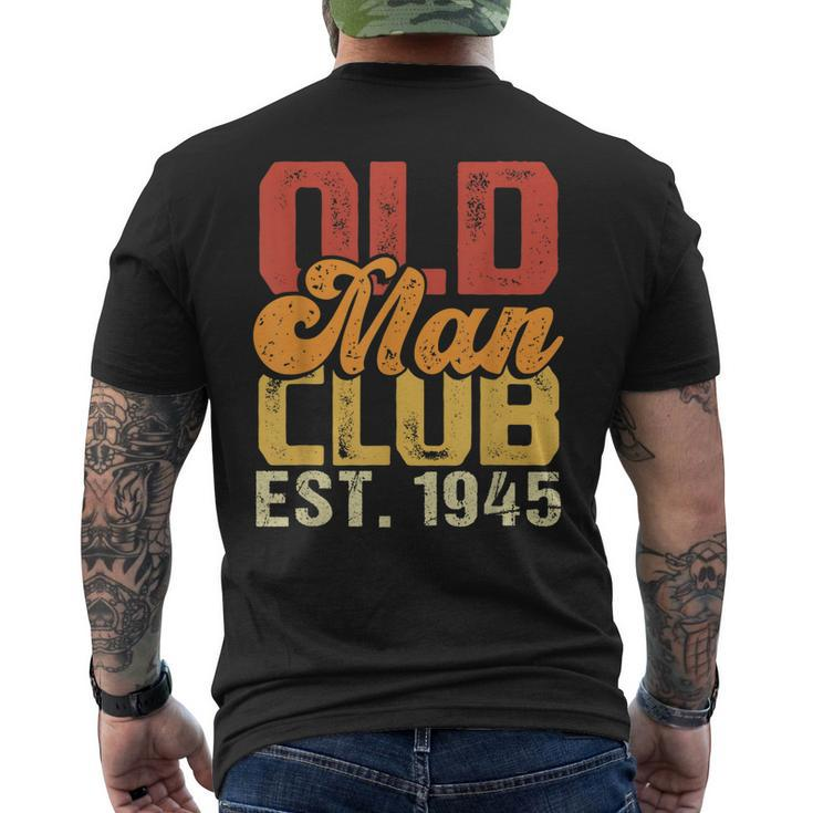 Old Man Club Est 1945 Birthday Vintage Graphic Men's Back Print T-shirt