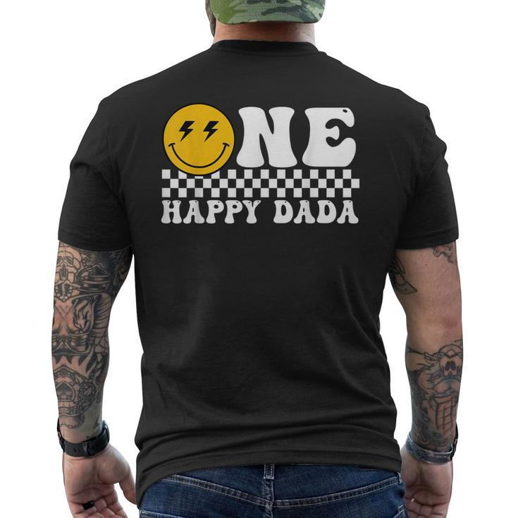 One Happy Dude Dada 1St Birthday Family Matching Men's T-shirt Back Print