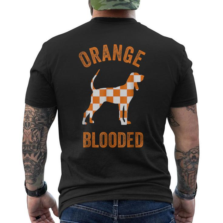 Orange Blooded Tennessee Hound Native Home Tn Rocky Top Men's T-shirt Back Print