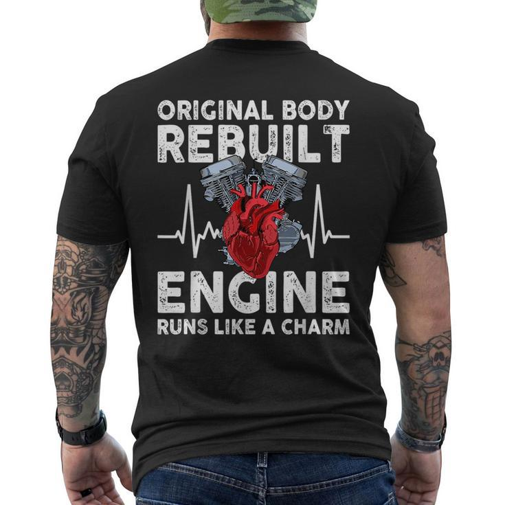 Original Body Rebuilt Engine Runs Like A Charm  Mens Back Print T-shirt