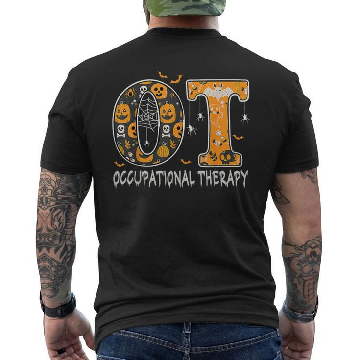 Ot Occupational Therapy Therapist Halloween Ota Spooky Men's T-shirt Back Print
