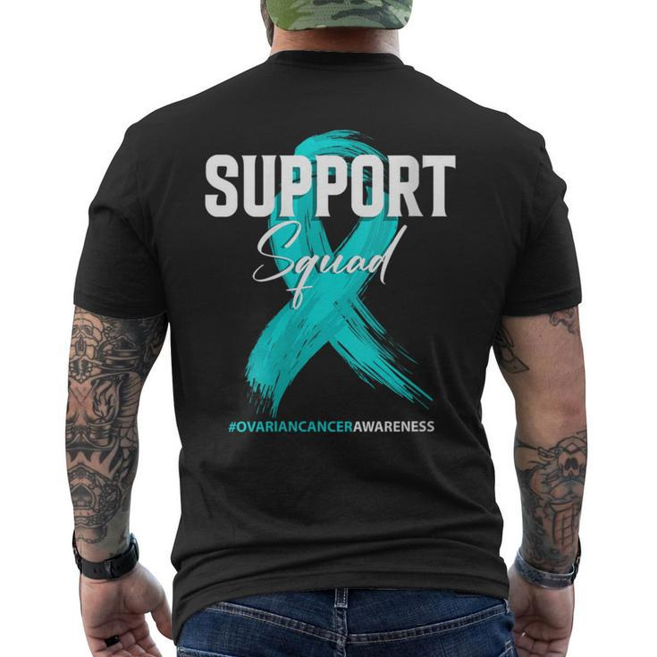 Ovarian Cancer Support Squad Ovarian Cancer Awareness Men's T-shirt Back Print