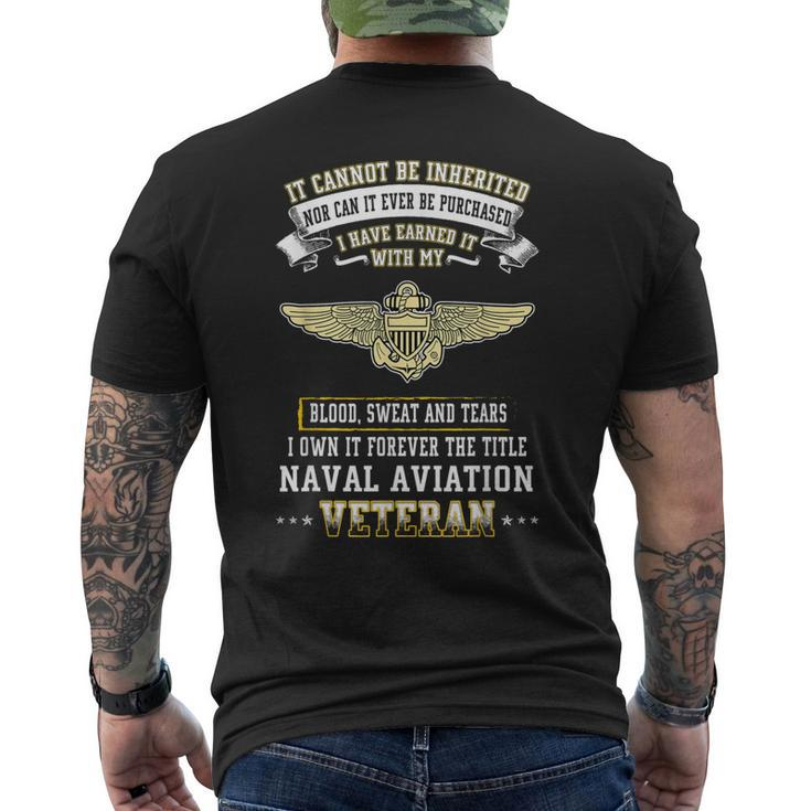 I Own Forever The Title Naval Aviation Veteran Men's Back Print T-shirt