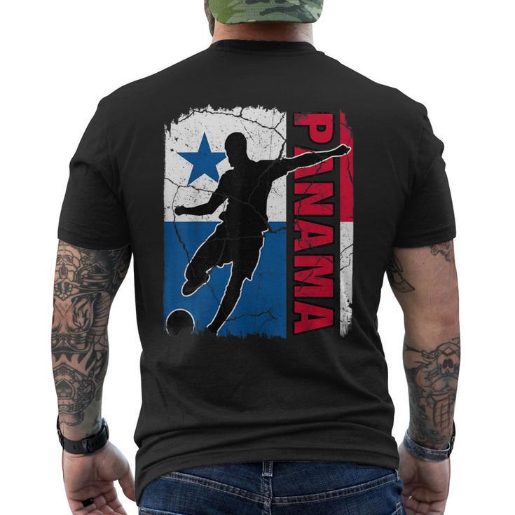 Panamanian Soccer Team Panama Flag Jersey Football Fans Mens Back Print T-shirt