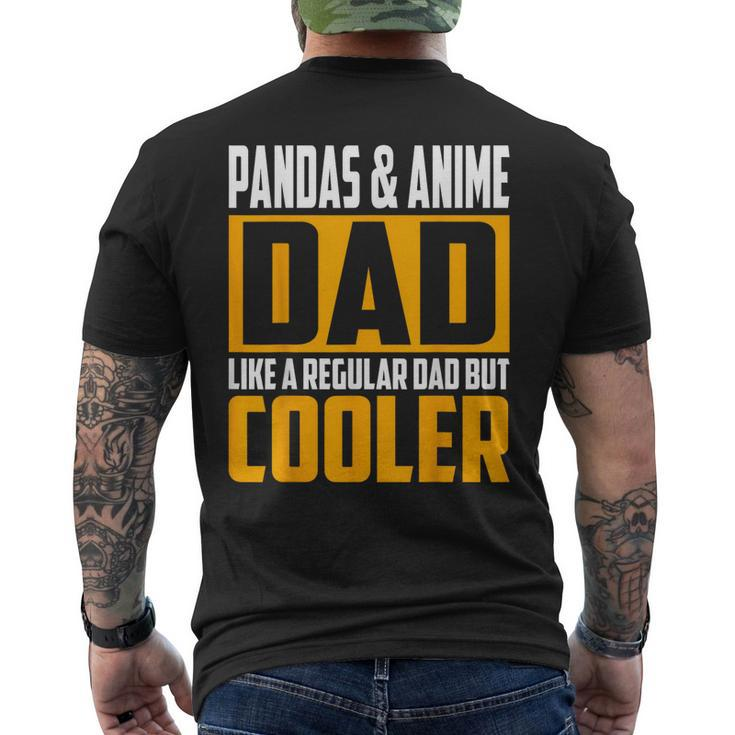Pandas And Anime Dad Like A Regular Dad But Cooler For Women Men's Back Print T-shirt
