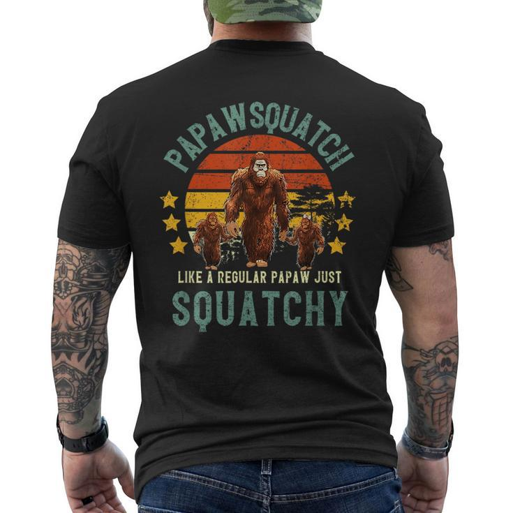 Papawsquatch Like A Papaw Just Way More Squatchy Gift For Mens Mens Back Print T-shirt