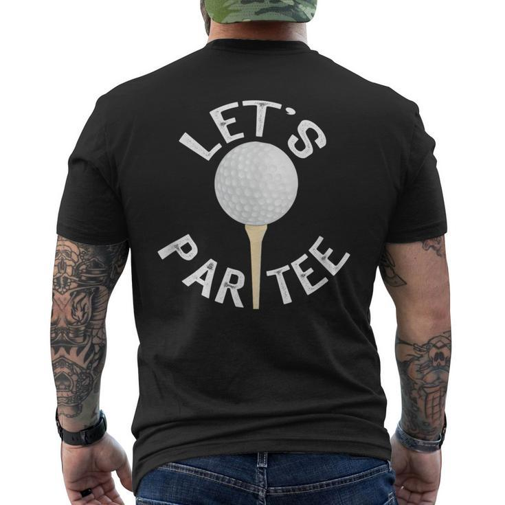 Lets Par Golf Pun Men's Back Print T-shirt