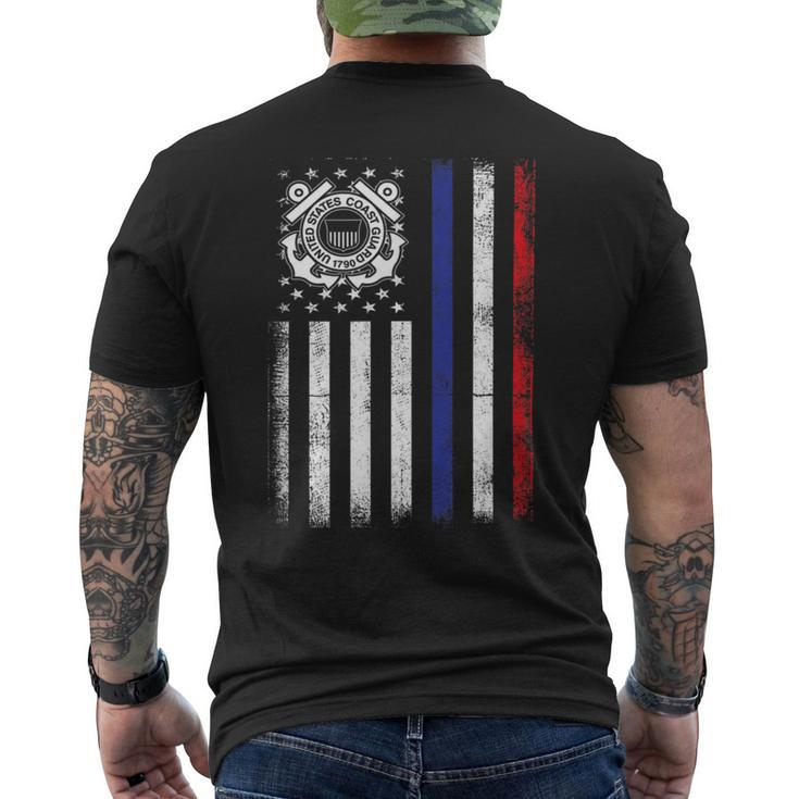 Patriot Us Coastguard Coast Guard 4Th July Independence Day Mens Back Print T-shirt