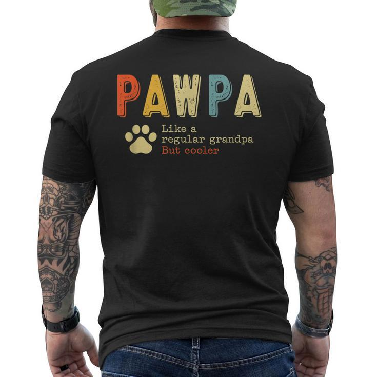 Pawpa Defintion Dog Grandpa Men's Back Print T-shirt