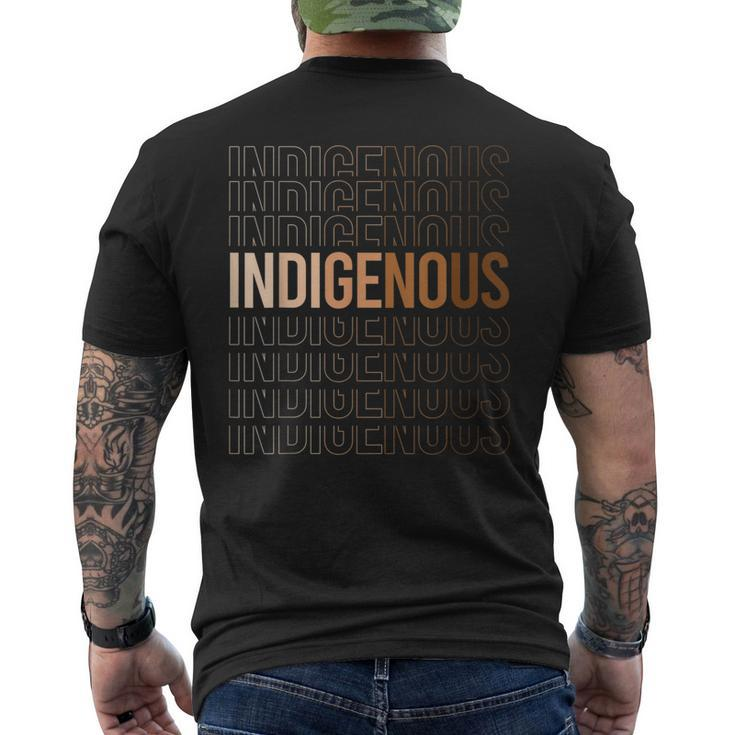 Peace Love Native Blood Native American Indigenous Black  Mens Back Print T-shirt