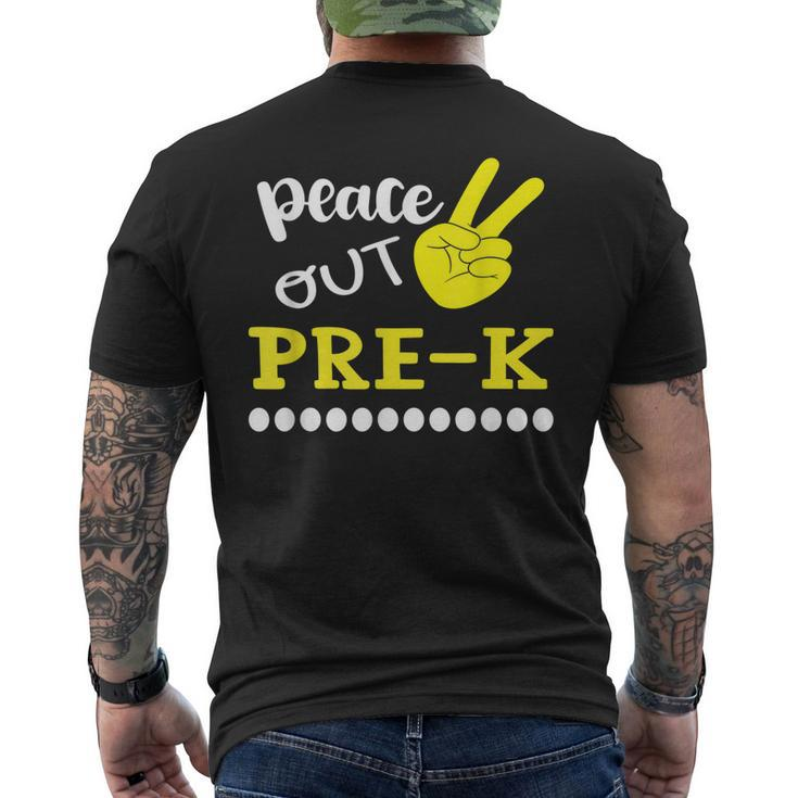 Peace Out Prek Tie Dye Graduation Class Of 2022 Men's Back Print T-shirt