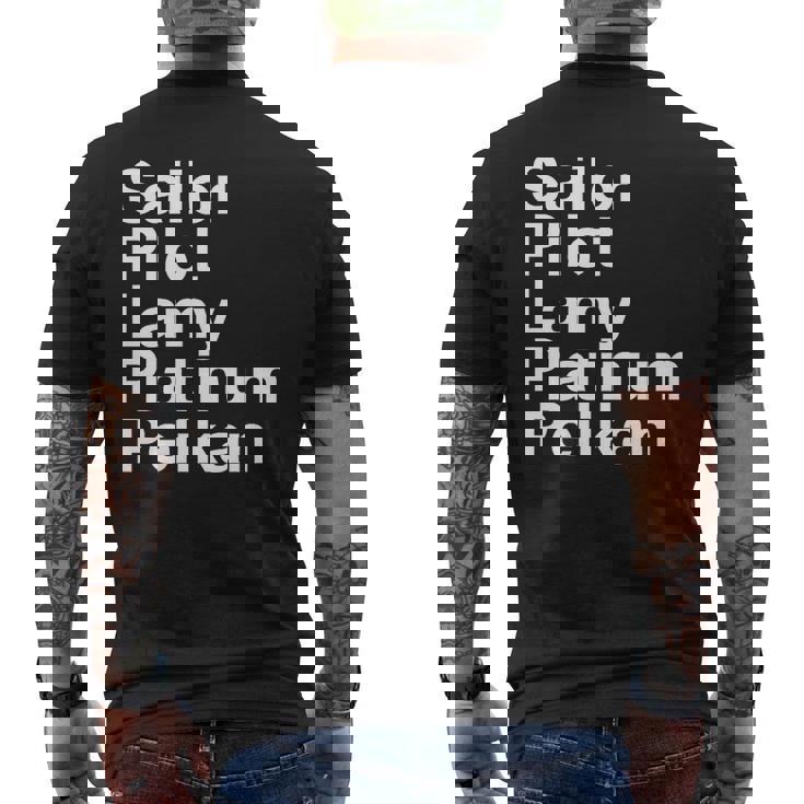 Pen Makers Mens Back Print T-shirt