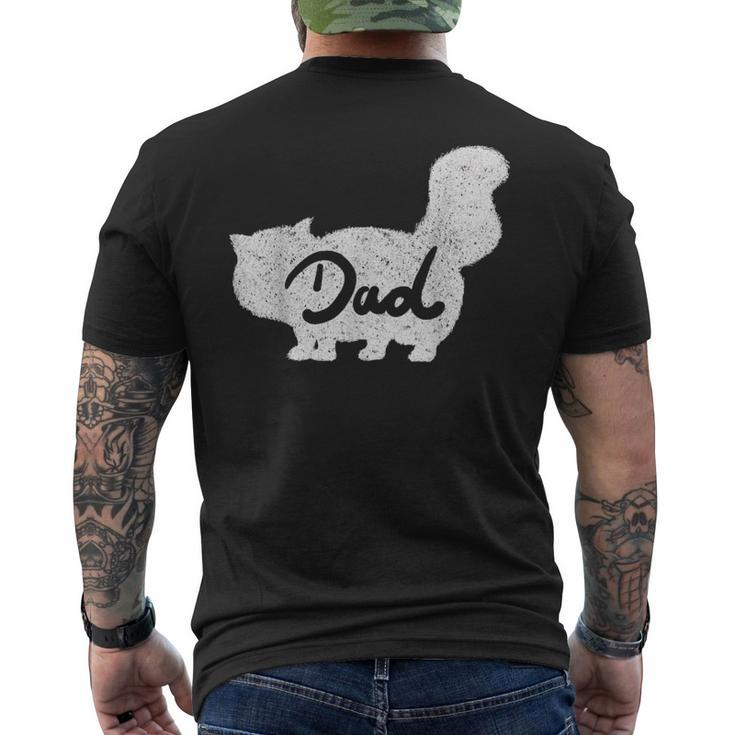 Persian Cat Dad Vintage T Men's T-shirt Back Print
