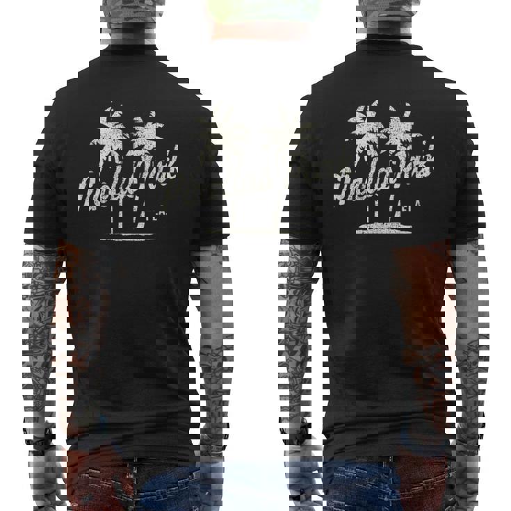 Pinellas Park Florida Vintage 70S Palm Trees Graphic Men's T-shirt Back Print