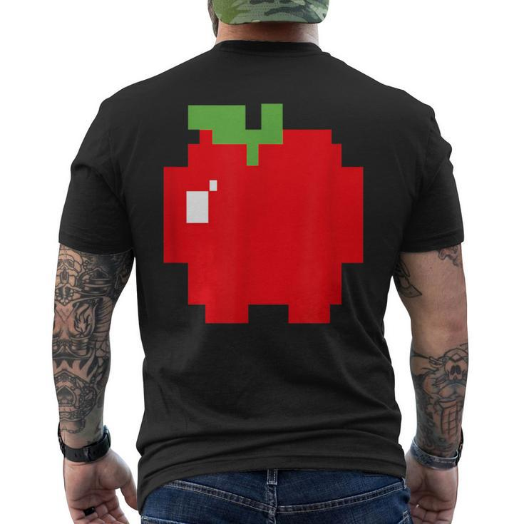 Pixel Apple 80S Video Game Halloween Group Costume Men's T-shirt Back Print