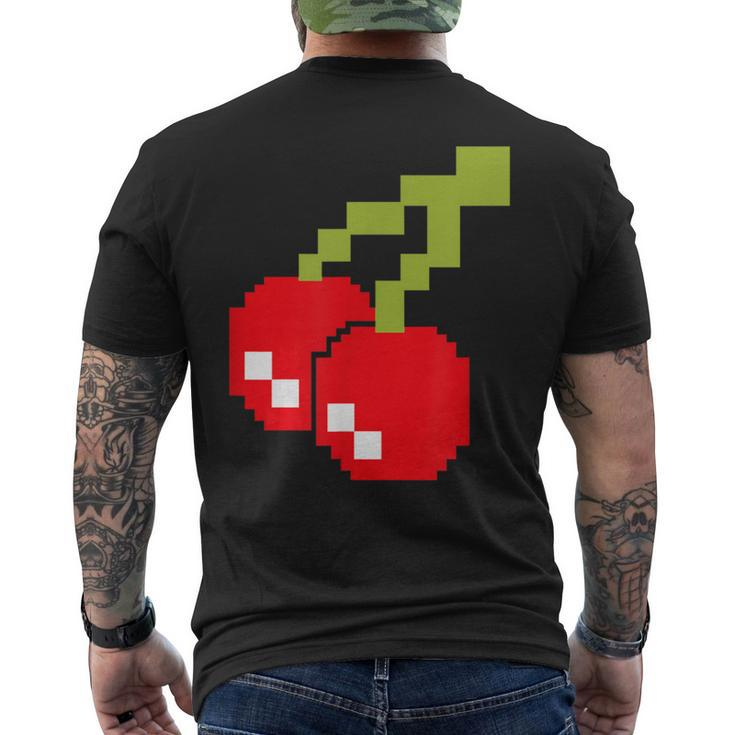 Pixel Cherries 80S Video Game Halloween Costume Easy Group Men's T-shirt Back Print