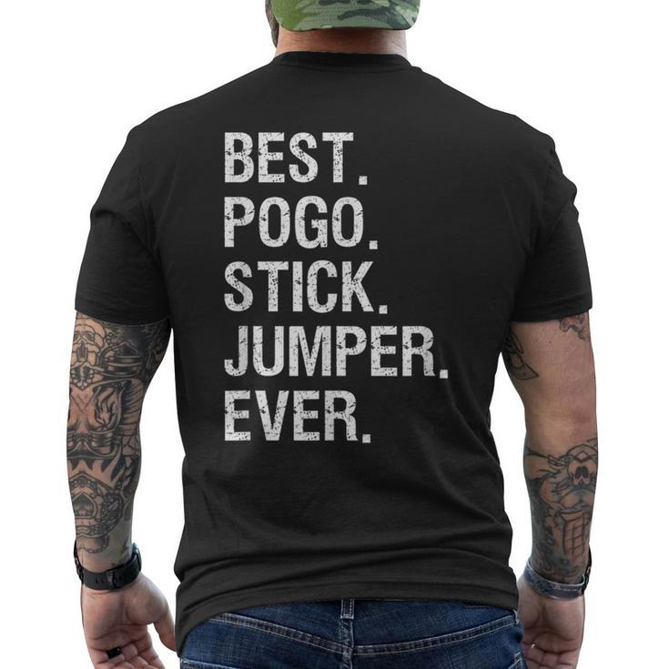 Pogo Stick Jumper Jumping Best Men's T-shirt Back Print