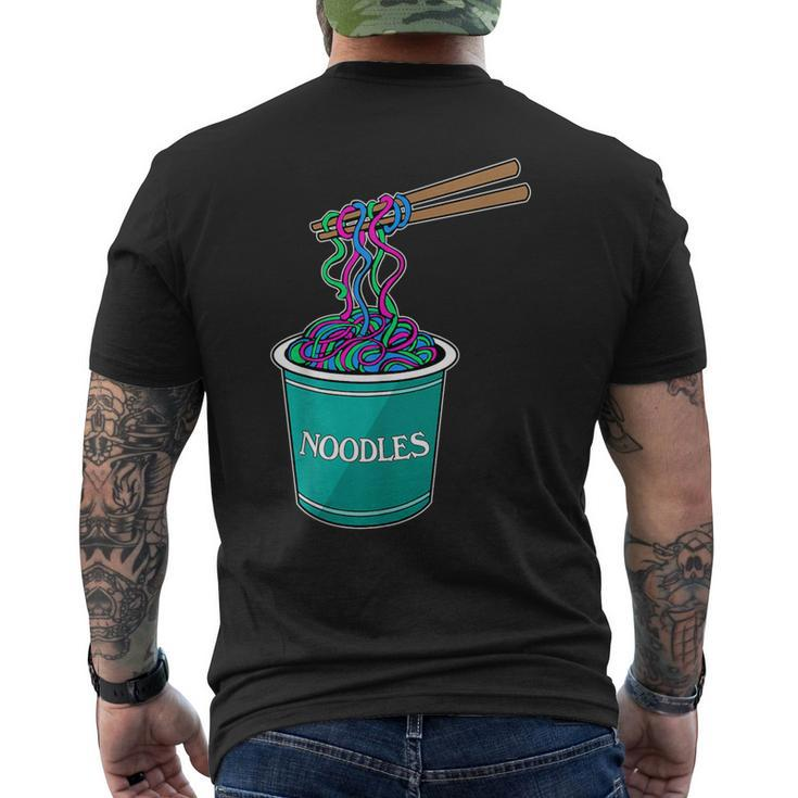 Polysexual Poly Lgbtqia Pasta Noodle Cup Gay Pride Men's T-shirt Back Print