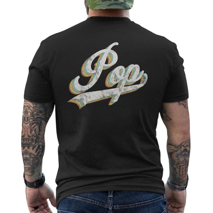 Pop Retro Style Father’S Day For Grandpa Pop Men's Back Print T-shirt